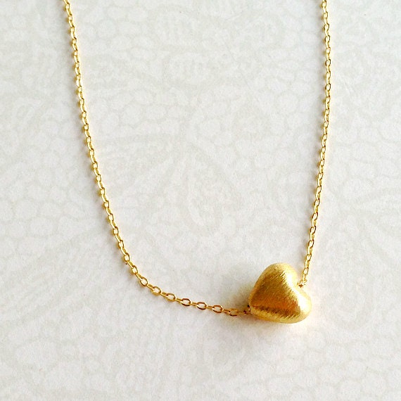 Gold Herz Halskette Jeden Tag Valentine Schmuck Liebe 14 K Sweetheart Gold Herz Halskette Jeden Tag Valentine Schmuck Liebe 14 K Sweetheart von jewelrybycarmal