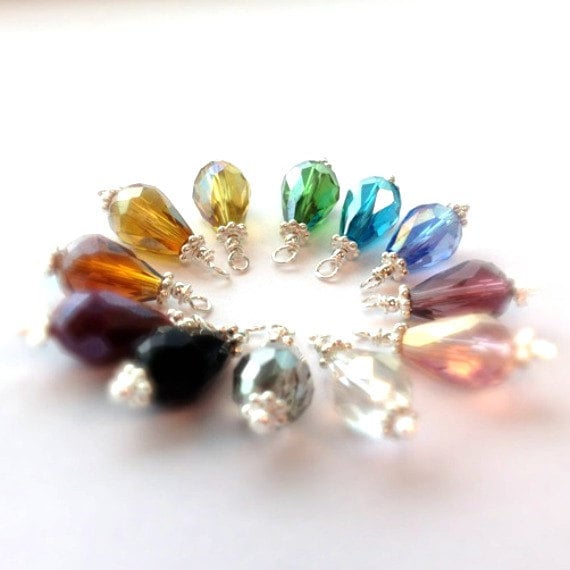 Kristall Halskette Brautjungfer Schmuck Geburtsstein Sterling Silber Braut Hochzeit Farbe Option Tropfen Kristall Halskette Brautjungfer Schmuck Geburtsstein Sterling Silber Braut Hochzeit Farbe Option Tropfen von jewelrybycarmal