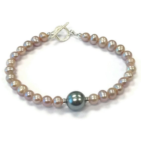 Perlenarmband Rosa Und Grau - Sterling Silber Schmuck Grauer Hochzeitsschmuck Brautjungfern Geschenke Zierliche B-209 Perlenarmband Rosa Und Grau - Sterling Silber Schmuck Grauer Hochzeitsschmuck Brautjungfern Geschenke Zierliche B-209 von jewelrybycarmal