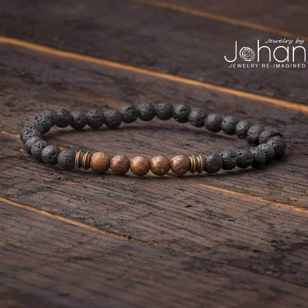 Dinosaurier Knochen Perlenarmband "Penton" Design, Edelsteinschmuck, Einzigartiges Geschenk Für Väter Und Graduierte, Im Lager." Dinosaurier Knochen Perlenarmband "Penton" Design, Edelsteinschmuck, Einzigartiges Geschenk Für Väter Und Graduierte, Im Lager." von jewelrybyjohan