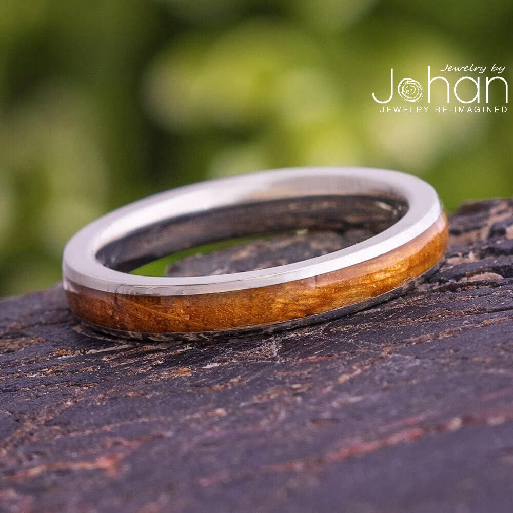 Whisky Fass Eichenholz Damen Ehering, Auf Lager Whisky Fass Eichenholz Damen Ehering, Auf Lager von jewelrybyjohan