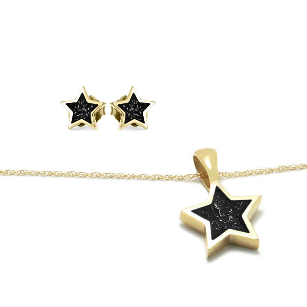 stardust Anhänger & Ohrstecker Schmuck Geschenkset in Massivem Gold, Mehrere Farben Erhältlich stardust Anhänger & Ohrstecker Schmuck Geschenkset in Massivem Gold, Mehrere Farben Erhältlich von jewelrybyjohan