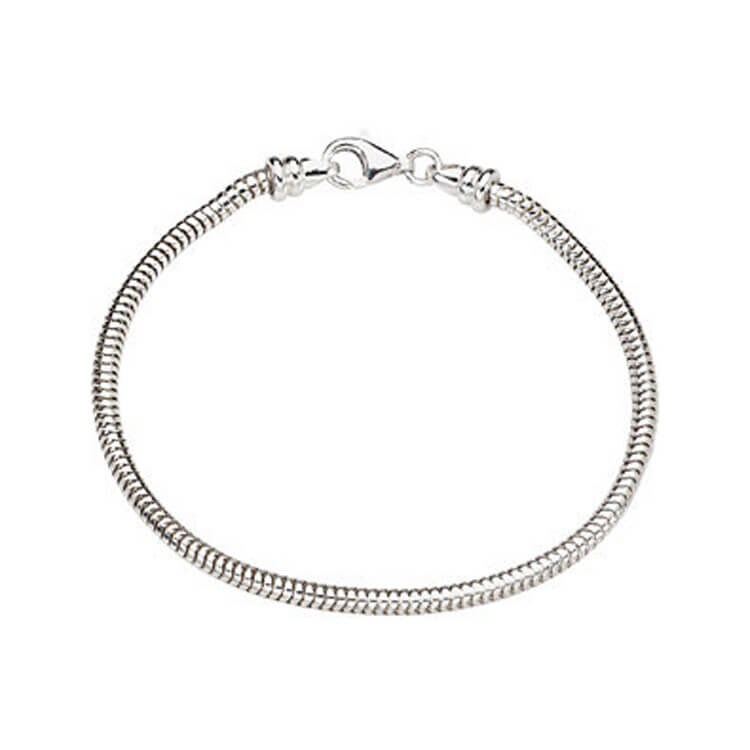 sterling Silber Charm Bead Armband, Wechselarmband Für Beads, Schlange Armband sterling Silber Charm Bead Armband, Wechselarmband Für Beads, Schlange Armband von jewelrybyjohan