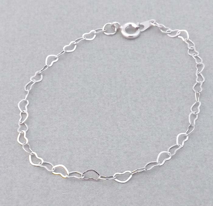 Silber Herz Armband, Brautjungfern Geschenk, Beste Freundin Einfaches Zierlicher Schmuck, Armband von jewelrycraftstudio