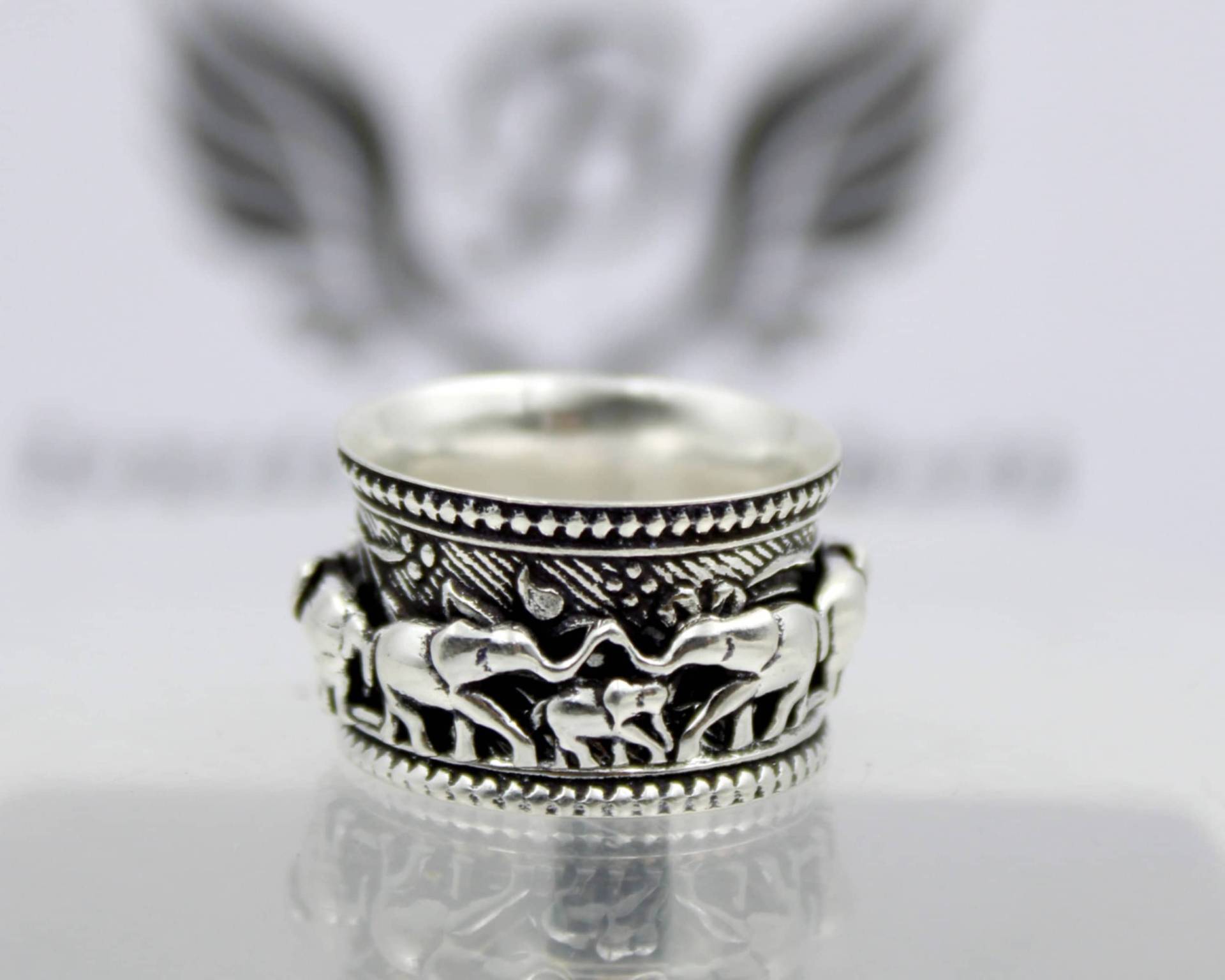 Elefant Spinner Ring, 925 Sterling Silber, Angst Sorgen Silber Tier Spinnen, Handgemachter Schmuck Elefant Spinner Ring, 925 Sterling Silber, Angst Sorgen Silber Tier Spinnen, Handgemachter Schmuck von jewelrysilverbulk