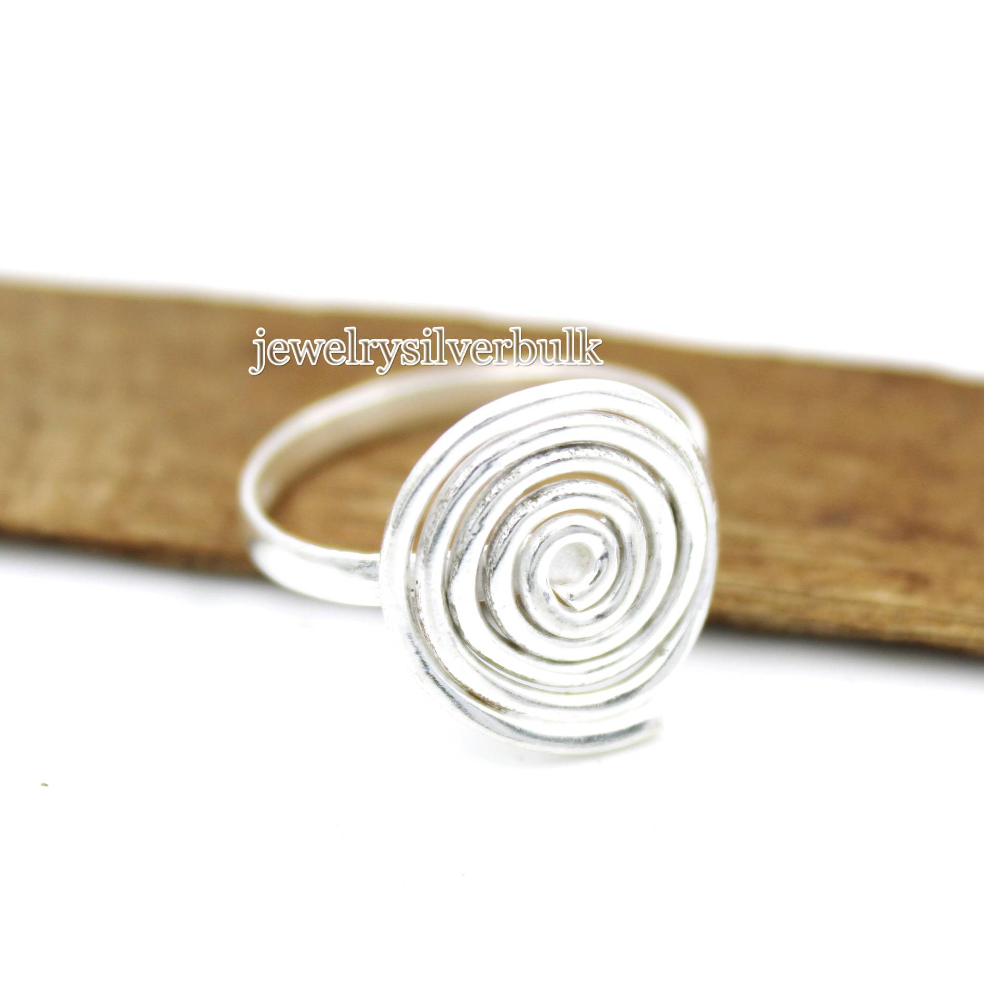 Spiralring, 925 Sterling Silber Ring, Wire Wrapped Statement Spirale Bandring, Chunky Handmade Spiralring, 925 Sterling Silber Ring, Wire Wrapped Statement Spirale Bandring, Chunky Handmade von jewelrysilverbulk
