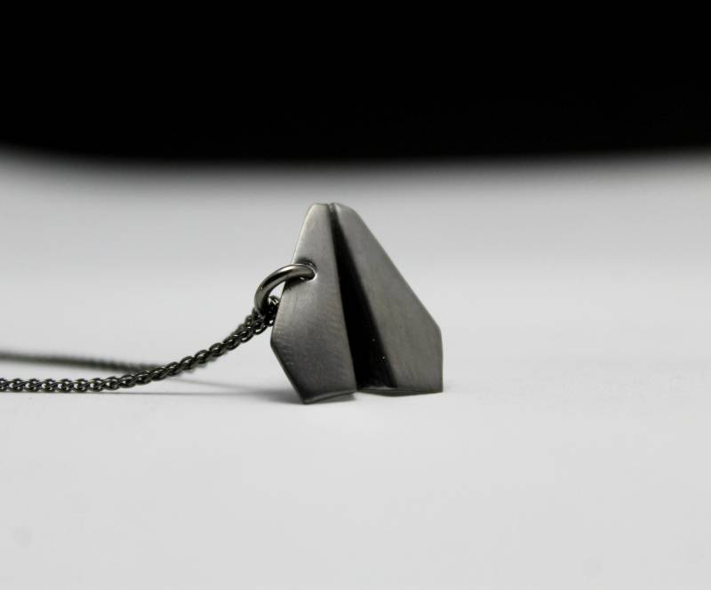 Papierflieger Anhänger Anhänger, Sterling Silber, Handgemacht, Schmuck Als Symbol Für Abenteuer Und Freiheit von jewelsculpts