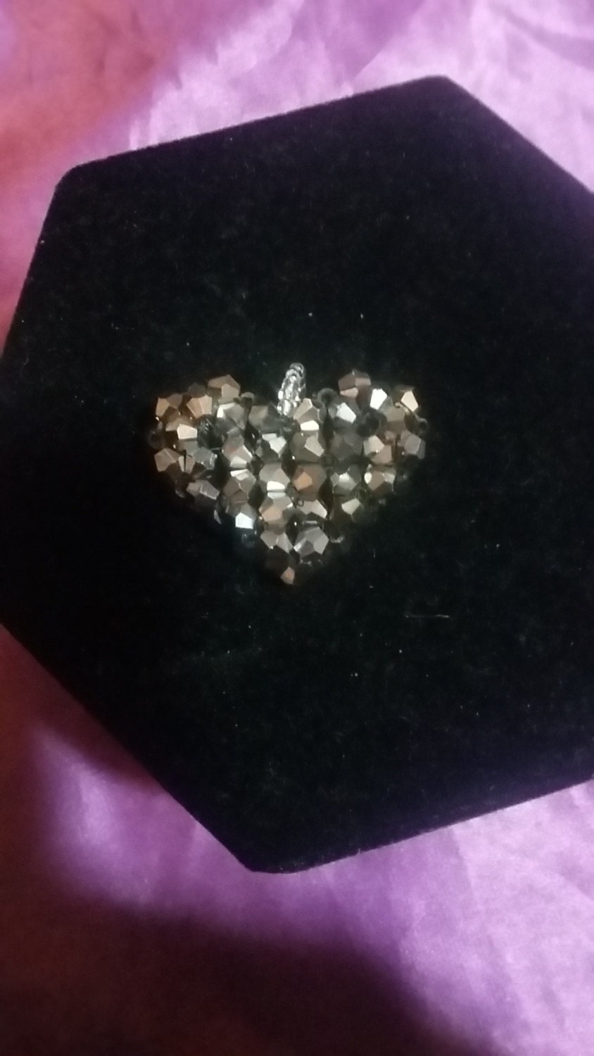 Kristall Herz Anhänger Kristall Herz Anhänger von jewelsgaloreboutique