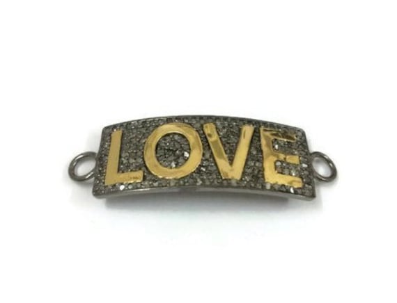 Love Diamond Connector, Pave All Und Vergoldetes Liebesarmband Für Den Muttertag Love Diamond Connector, Pave All Und Vergoldetes Liebesarmband Für Den Muttertag von jewelsofindiainc