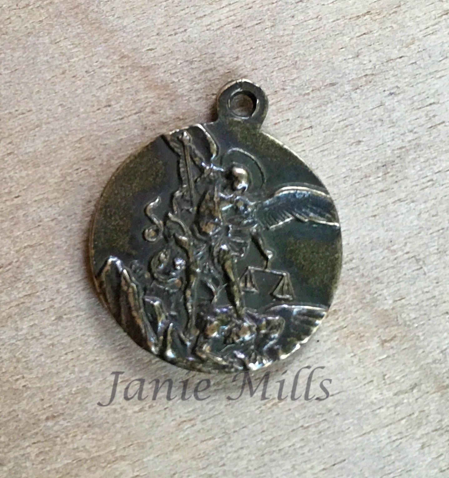 Anhänger Charme St. Michael Im Kampf Gegen Die Teufel Gebet Bronze Italien Anhänger Charme St. Michael Im Kampf Gegen Die Teufel Gebet Bronze Italien von jewelsuppliers
