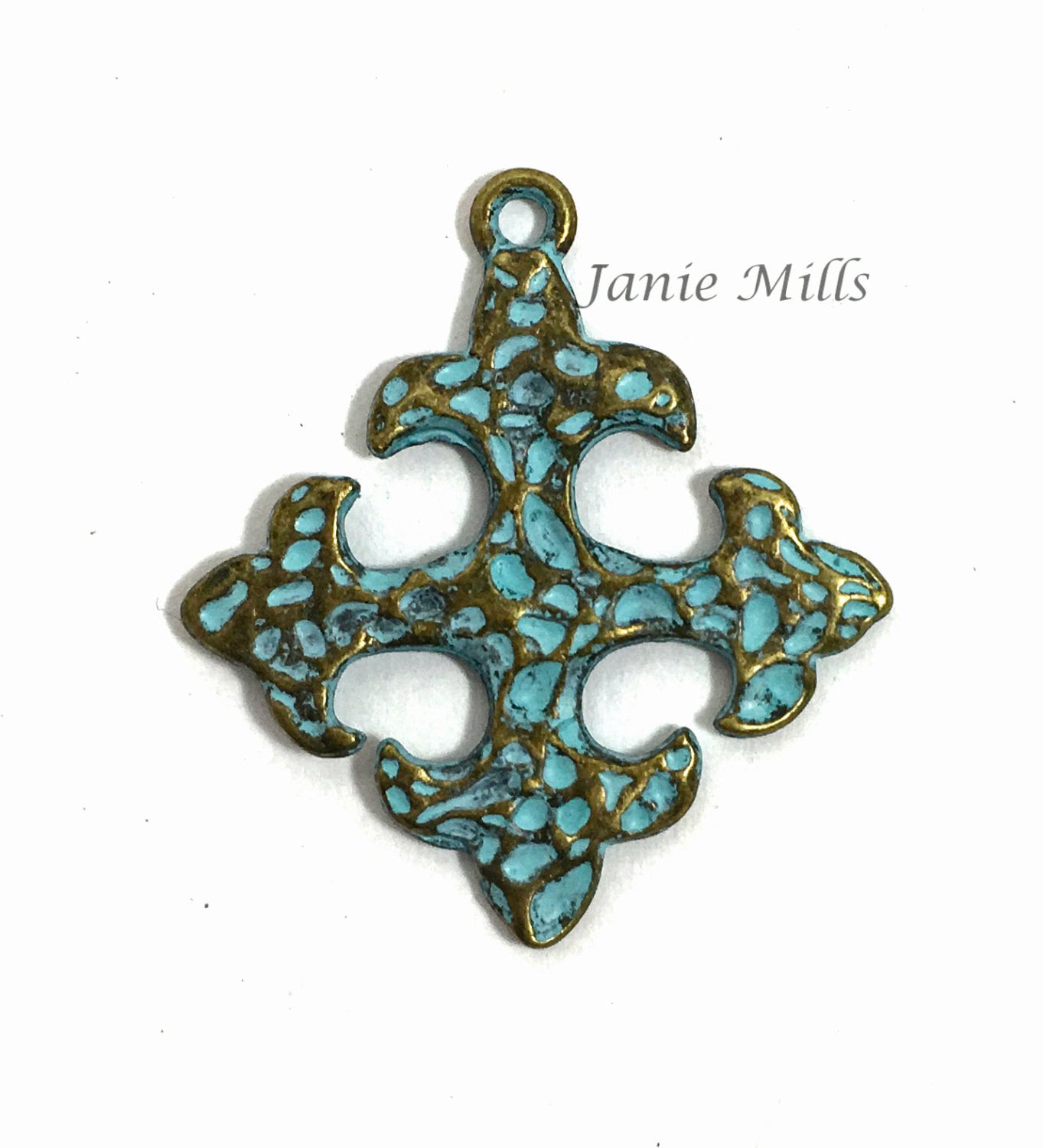 Kreuz Pewter Blue Oder Verdigris Finish Kreuz Pewter Blue Oder Verdigris Finish von jewelsuppliers