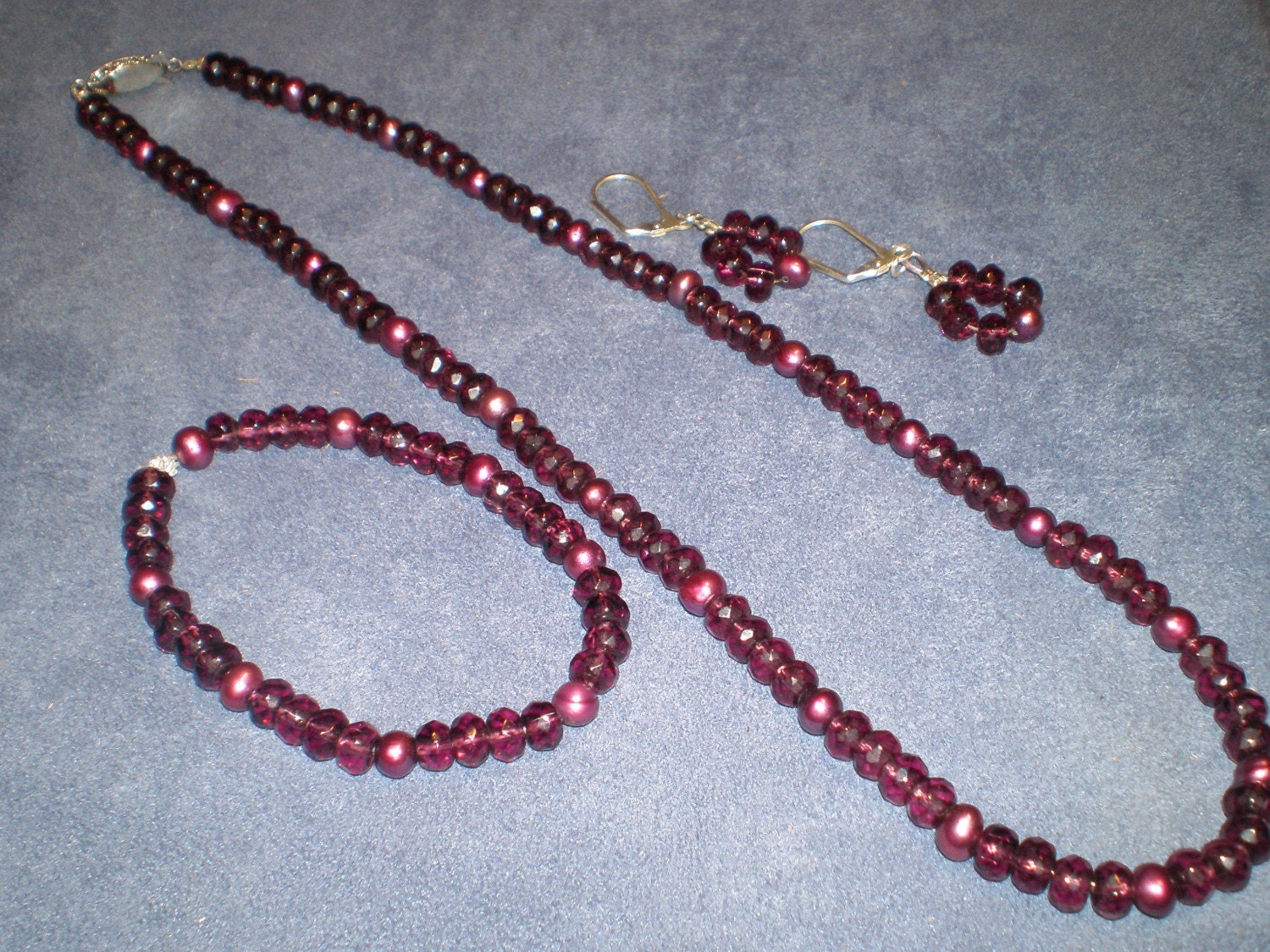 Amethyst Lila Facettierten Perlen Schmuck Set Amethyst Lila Facettierten Perlen Schmuck Set von jeweltrinkets