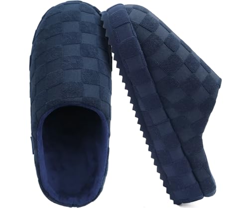 jiajiale Herren Warme Hausschuhe Gemütliches dickes Kissen Orthopädische Plantar Fasciitis Clog Hausschuhe Slip On Memory Foam Winter Bequem Home Schuhe Indoor Outdoor von jiajiale
