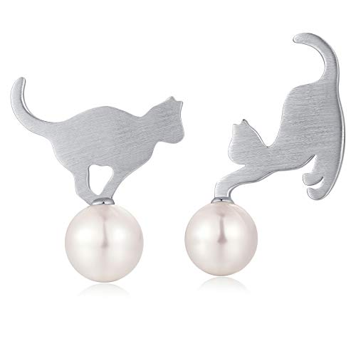 Jiamiaoi Katze Ohrringe Silber Perle Katze Ohrringe für Damen Katze Ohrstecker Silber 925 Ohrringe Mädchen Silber 925 Ohrringe Katzen Katzen Ohrringe Stecker Damen Katzen Ohrringe Ohrstecker Katze Jiamiaoi Katze Ohrringe Silber Perle Katze Ohrringe für Damen Katze Ohrstecker Silber 925 Ohrringe Mädchen Silber 925 Ohrringe Katzen Katzen Ohrringe Stecker Damen Katzen Ohrringe Ohrstecker Katze von jiamiaoi