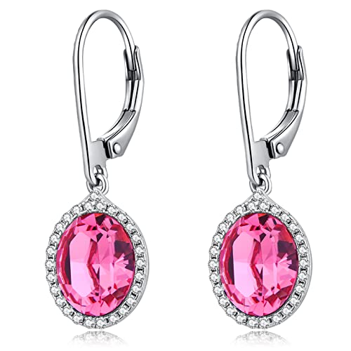 Ohrringe Hängend Damen Silber 925 Weißgold Tropfen Echt Silber von jiamiaoi