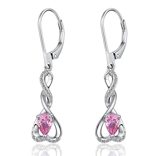 jiamiaoi jiamiaoi MODUSschmuck Ohrringe lang hängend 18 Karat Weißgold vergoldet 925 Sterling Silber Ohrringe Damen Herz Ohrringe Silber Ohrringe Ohrringe für Damen, Sterling Silber von jiamiaoi