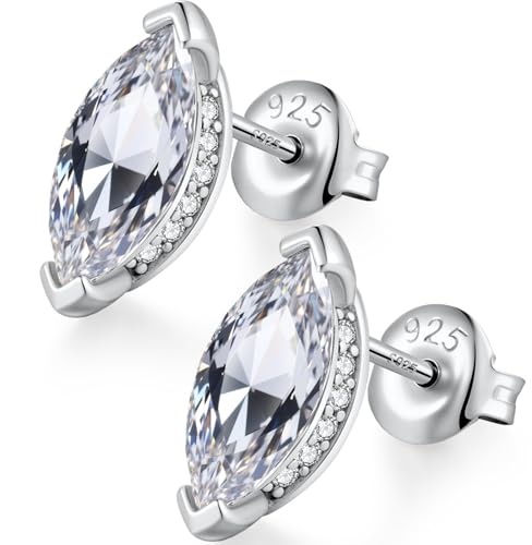 Ohrringe Silber 925 Herren Ohrstecker Silber 925 Männer Herren Damen Diamant Ohrstecker Ohrringe von jiamiaoi