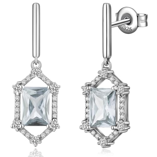 Ohrringe Zirkonia Hängend Damen Ohrringe Silber 925 Hängend Ohrhänger Silber Mit Stein Simuliert Diamant Ohrringe Zirkonia Hängend Damen Ohrringe Silber 925 Hängend Ohrhänger Silber Mit Stein Simuliert Diamant von jiamiaoi