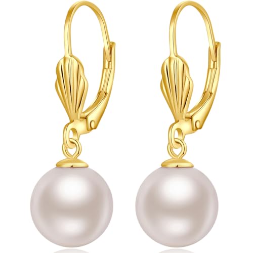 Perlenohrringe Gold Hängend Ohrringe Gold Damen 585 Vergoldet Ohrringe Hängend Perlenohrringe Silber Perlenohrringe Gold Hängend Ohrringe Gold Damen 585 Vergoldet Ohrringe Hängend Perlenohrringe Silber von jiamiaoi