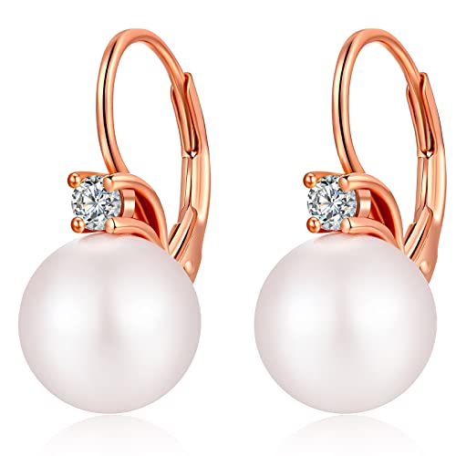 jiamiaoi Jiamiaoi Perlenohrringe 8mm-10mm, 925 Sterling Silber Perlenohrringe mit AAAA+ Zirkonia, hypoallergene Perlenohrringe Leverback Weiße Perlenohrringe Tropfen Ideal Gi jiamiaoi Jiamiaoi Perlenohrringe 8mm-10mm, 925 Sterling Silber Perlenohrringe mit AAAA+ Zirkonia, hypoallergene Perlenohrringe Leverback Weiße Perlenohrringe Tropfen Ideal Gi von jiamiaoi
