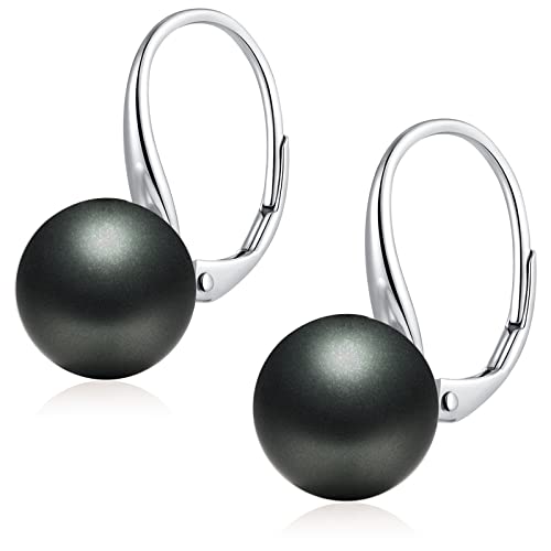 jiamiaoi Perlenohrringe Schwarz Ohrringe Silber Perle Echte Perlenohrringe Hängend Perlenohrringe Silber 925 Haengend Schwarze Perlen Ohrringe Silber 925 Schwarz Creolen mit Perle jiamiaoi Perlenohrringe Schwarz Ohrringe Silber Perle Echte Perlenohrringe Hängend Perlenohrringe Silber 925 Haengend Schwarze Perlen Ohrringe Silber 925 Schwarz Creolen mit Perle von jiamiaoi