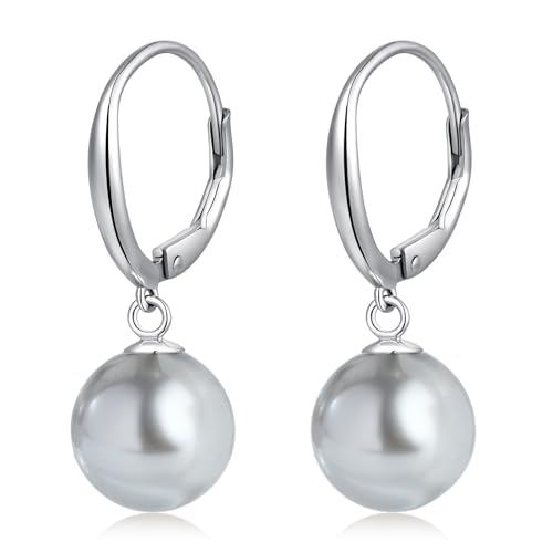Perlenohrringe Silber 925 Hängend Perlen Ohrringe Silber 925 Perle Creolen mit Perle Hängende Perlenohrringe Silber Hängend Grau Perlenohrringe Silber 925 Hängend Perlen Ohrringe Silber 925 Perle Creolen mit Perle Hängende Perlenohrringe Silber Hängend Grau von jiamiaoi