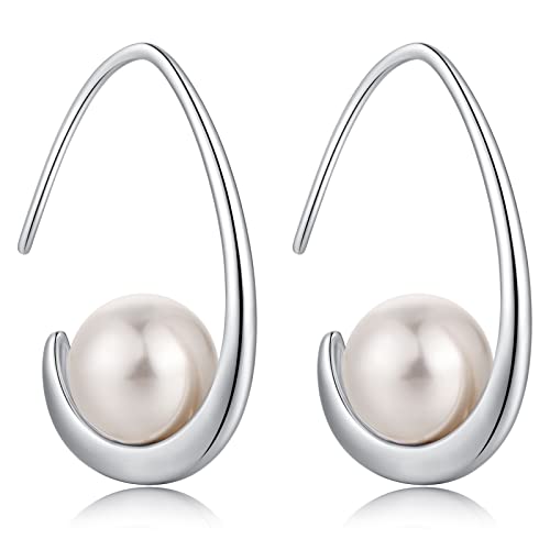 Jiamiaoi Perlenohrringe Silber 925 Hängend - Echte Perlen Ohrhänger für Damen Jiamiaoi Perlenohrringe Silber 925 Hängend - Echte Perlen Ohrhänger für Damen von jiamiaoi