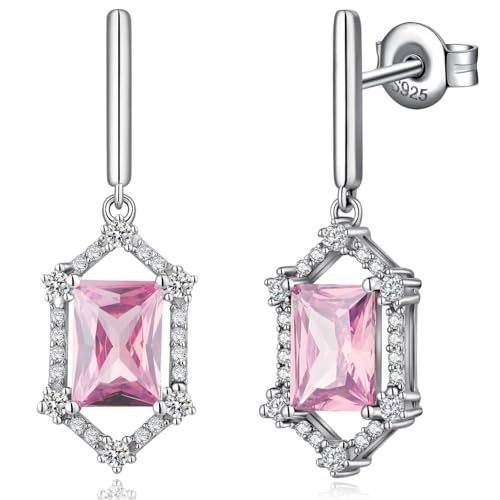 Ohrringe Zirkonia Hängend Damen Ohrringe Silber 925 Hängend Ohrhänger Silber Mit Stein Simuliert Diamant von jiamiaoi