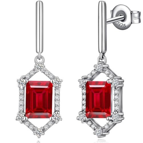 Ohrringe Zirkonia Hängend Damen Ohrringe Silber 925 Hängend Ohrhänger Silber Mit Stein Simuliert Diamant von jiamiaoi