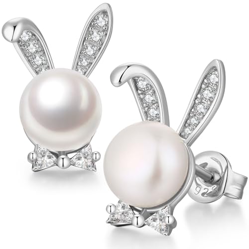 Ohrringe Ostern Kaninchen Schmuck Hase Ohrstecker Perle Hasen Ohrringe Silber 925 Mädchen Perlenohrringe Stecker Echt Silber Ohrringe Ostern Kaninchen Schmuck Hase Ohrstecker Perle Hasen Ohrringe Silber 925 Mädchen Perlenohrringe Stecker Echt Silber von jiamiaoi