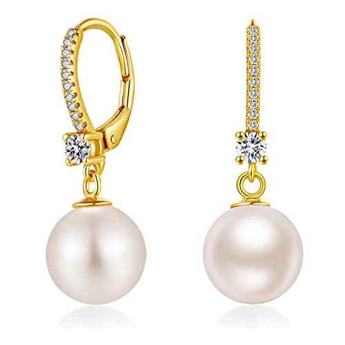Jiamiaoi Perlenohrringe Gold Hängend - Damen Ohrringe Mit Perle, Creolen und Ohrhänger Jiamiaoi Perlenohrringe Gold Hängend - Damen Ohrringe Mit Perle, Creolen und Ohrhänger von jiamiaoi