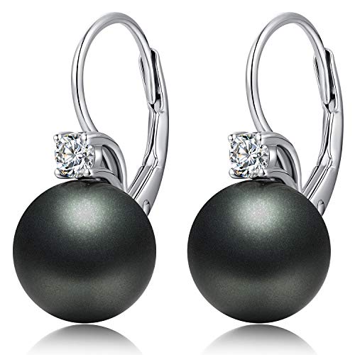 jiamiaoi Perlenohrringe Schwarz Perlen Ohrringe Hängend Schwarze Ohrringe Silber Creolen mit Perle Schwarze Perlenohrringe Schwarz Hängend Ohrringe Damen Perlen Ohrringe jiamiaoi Perlenohrringe Schwarz Perlen Ohrringe Hängend Schwarze Ohrringe Silber Creolen mit Perle Schwarze Perlenohrringe Schwarz Hängend Ohrringe Damen Perlen Ohrringe von jiamiaoi