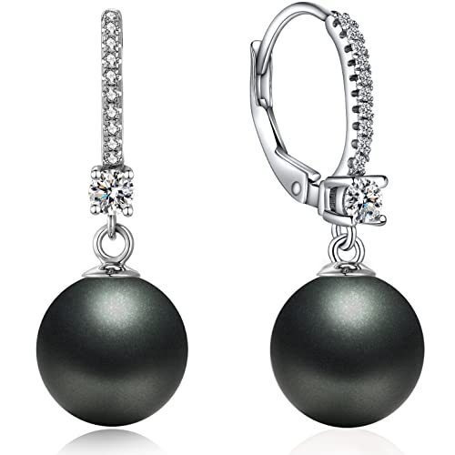 jiamiaoi Perlenohrringe Silber 925 Schwarz Perlen Ohrringe Hängend Schwarze Ohrringe Silber Creolen mit Perle Schwarze Perlenohrringe Schwarz Hängend Ohrringe Damen Perlen Ohrringe jiamiaoi Perlenohrringe Silber 925 Schwarz Perlen Ohrringe Hängend Schwarze Ohrringe Silber Creolen mit Perle Schwarze Perlenohrringe Schwarz Hängend Ohrringe Damen Perlen Ohrringe von jiamiaoi
