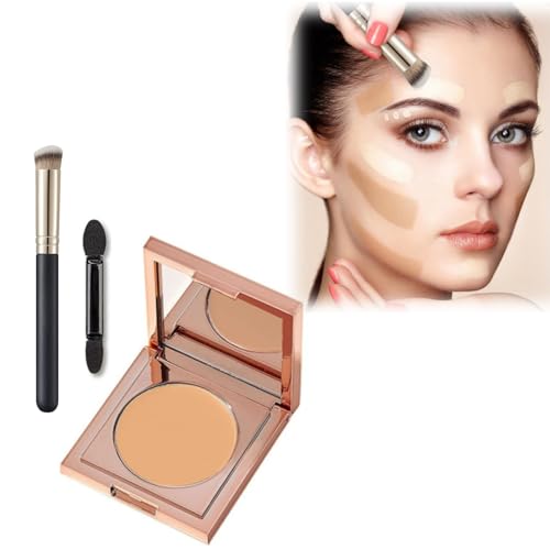 Colored Clay CC Undereye Corrector, Under Eye Concealer for Dark Circles, Under Eye Corrector Full Coverage Concealer for Mature Skin Tattoo Cover up Makeup Waterproof Concealer Makeup (Natural, 5g) von jiangshan