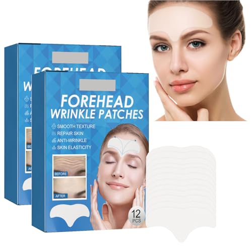 Forehead Wrinkle Patches Overnight, Wrinkle Neck Patches for Face Overnight, Chest Wrinkle Pads, Anti Wrinkle Forehead Wrinkle Patch for Smoother, Youthful Chest Neck Face (2 Box) von jiangshan