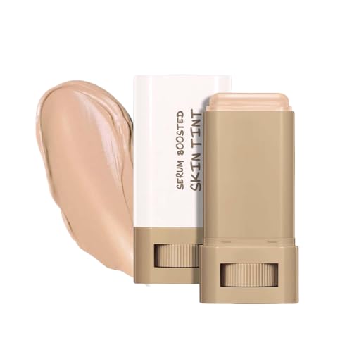 Serum Boosted Skin Tint Balm Stick, feuchtigkeitsspendender, vielseitig verwendbarer Foundation-Stick, getönter Serum-Concealer mit vollständiger Abdeckung, leicht und nicht fettend (#4, 18g) von jiangshan