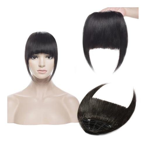 Clip-in-Pony, Echthaar-Pony, dickes Echthaarstück for Frauen, Clip-in-Haarteil(Natural Black) von jianguohairsss