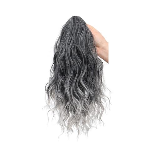 Ponytail Extension 14" Ponytail Extension, Short Claw Clip on Fake Pony Tails Soft Wavy Curly in Hair Extensions Synthetic Hairpiece for Women Daily Party(1B0906) von jianguohairsss