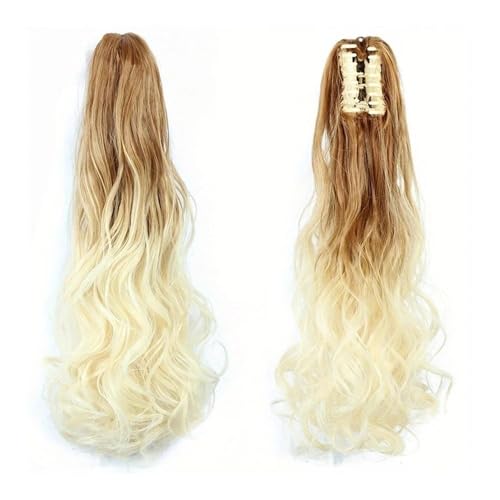 Ponytail Extension 22" Long Curly Claw Ponytails for Women Fluffy Tail Fake Hair Natural Hairpieces for Wedding Party Daily Use(27T613) von jianguohairsss