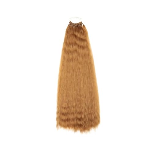 Ponytail Extension 22 Zoll glatte Yaki-Haarverlängerungen, Kunsthaar for schwarze Frauen (6 Stück)(Honey Blonde) von jianguohairsss