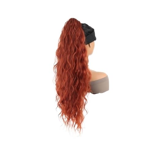 Ponytail Extension 26 Inch Ponytail Extensions, Long Wavy Drawstring Pony tail for Women Synthetic Ponytail Hairpiece for Daily Use(T13) von jianguohairsss