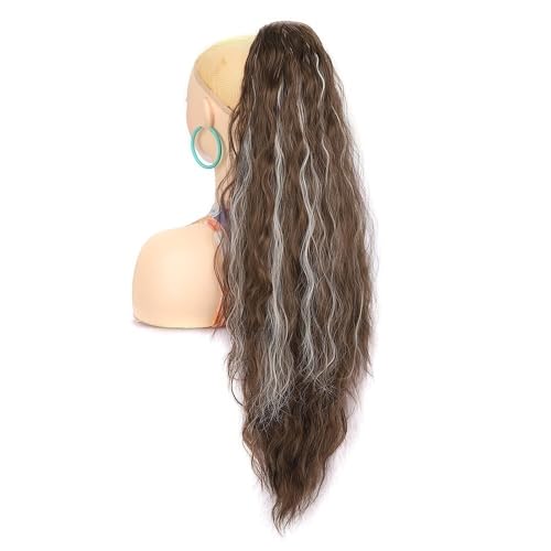 Ponytail Extension 30 Inch Drawstring Ponytail for Women Long Curly Ponytails Synthetic Hairpieces for Daily Use(9H60A) von jianguohairsss