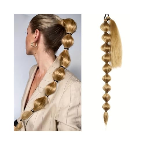 Ponytail Extension 30 Inch Long Braided Ponytail with Tie Straight Wrap Around Ponytails Natural Soft Synthetic Hair Piece for Women Daily Wear(27) von jianguohairsss