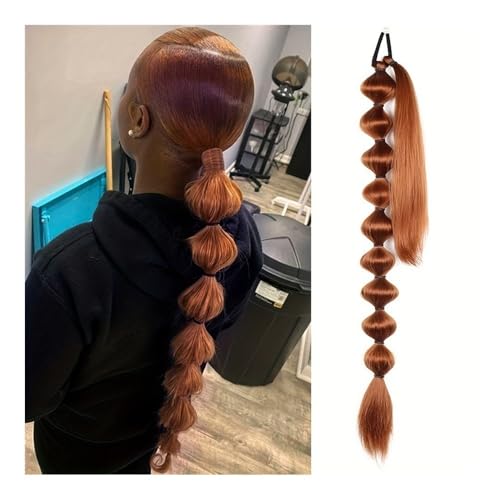 Ponytail Extension 30 Inch Long Braided Ponytail with Tie Straight Wrap Around Ponytails Natural Soft Synthetic Hair Piece for Women Daily Wear(30) von jianguohairsss