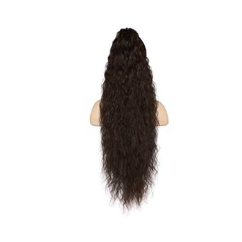 Ponytail Extension 30" lockiger Pferdeschwanz for Anklipsen, Haarverlängerungen for Frauen, flauschiges natürliches synthetisches Haarteil for den täglichen Gebrauch(66A) von jianguohairsss