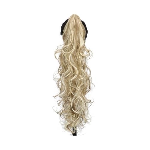 Ponytail Extension Claw Clip Ponytail,30 Inch Black Pony tail for Women Long Curly Wavy Hair Extensions Synthetic Hairpiece for Daily Party Use(Light blonde) von jianguohairsss
