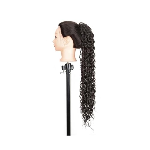 Ponytail Extension Curly Drawstring Ponytail Hair Extension for Women,22 Inch Natural Synthetic Clip in Black Ponytail Extensions for Daily Party Use(2) von jianguohairsss
