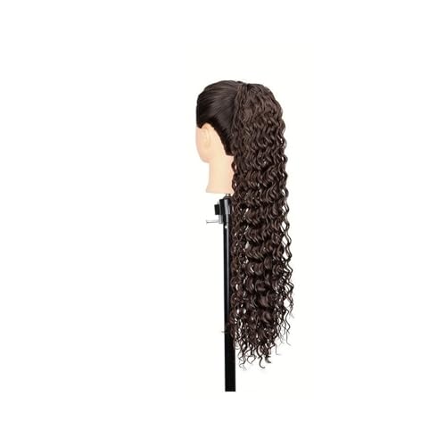Ponytail Extension Curly Drawstring Ponytail Hair Extension for Women,22 Inch Natural Synthetic Clip in Black Ponytail Extensions for Daily Party Use(4) von jianguohairsss