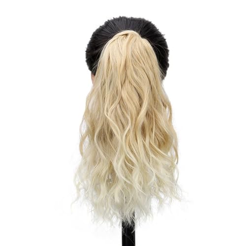 Ponytail Extension Curly Ponytail Extension Wrap Around 14" Synthetic Hair Clip in Fake Pony Tails Hair Extensions for Women Party Daily Use(27T613) von jianguohairsss