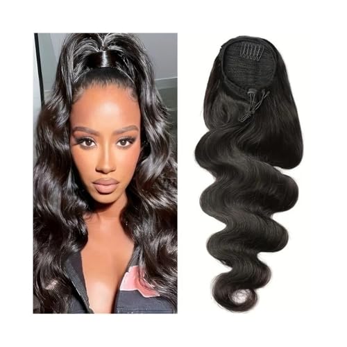 Ponytail Extension Drawstring Ponytail Hair Extensions 10-26 Inch Synthetic Curly Wavy Layered Clip on Ponytails for Women Daily Use(14inches) von jianguohairsss